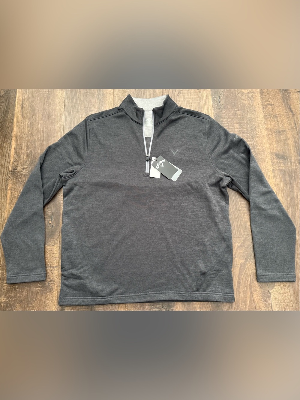 Callaway 1/4 Zip Pullover - Charcoal Gray - Mens M (NWT)